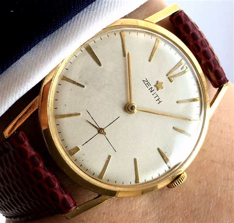 Orologio Zenith classic elegance vintage watch stainless steel.